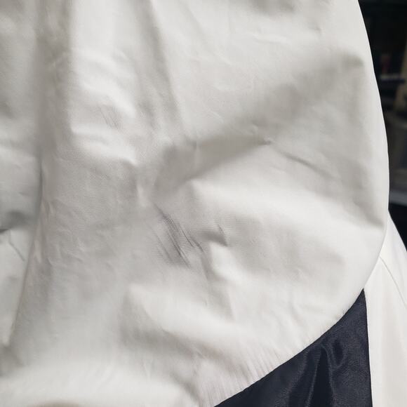 Victoria Secret PINK White / Gray Hooded Windbreaker Jacket Kangaroo Pocket - Picture 11 of 12